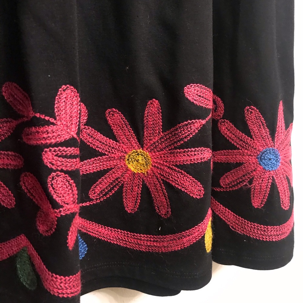 Embroidered Bell Sleeve Dress